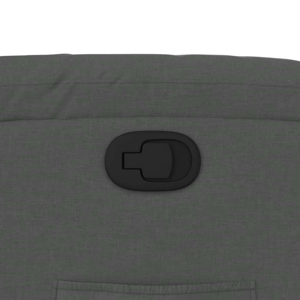 Fauteuil inclinable gris foncé tissu