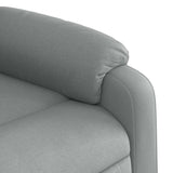 Fauteuil inclinable de massage gris clair tissu