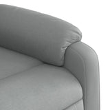 Fauteuil inclinable de massage gris clair tissu