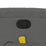 Fauteuil inclinable de massage gris foncé tissu