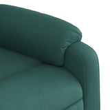 Fauteuil inclinable de massage vert foncé tissu