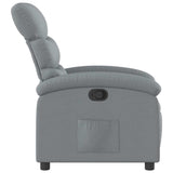 Fauteuil inclinable Gris clair Tissu