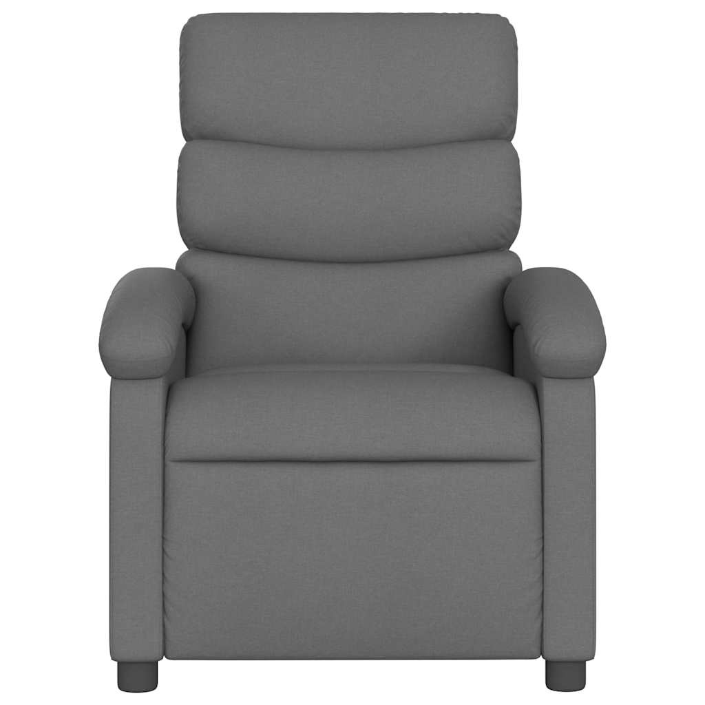 Fauteuil inclinable Gris foncé Tissu