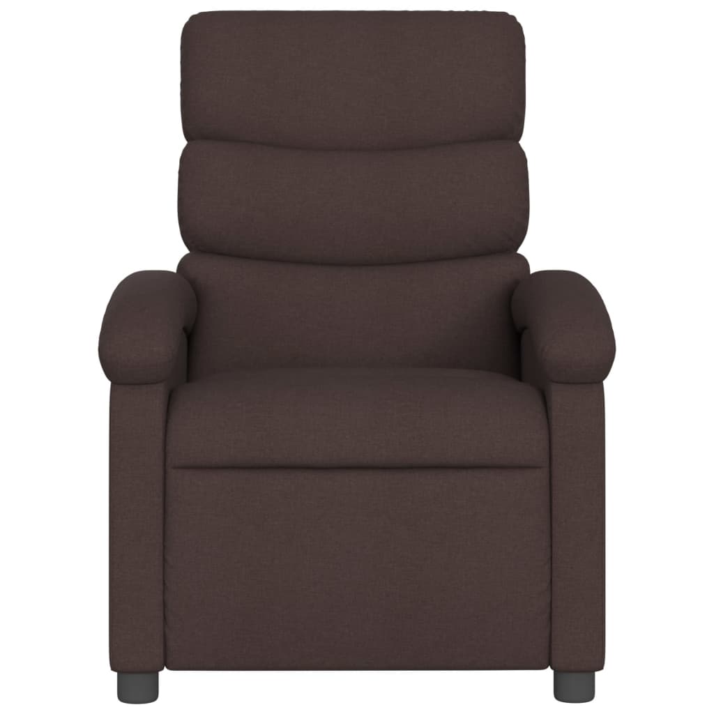 Fauteuil inclinable Marron foncé Tissu