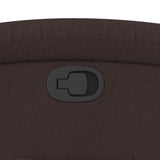 Fauteuil inclinable Marron foncé Tissu