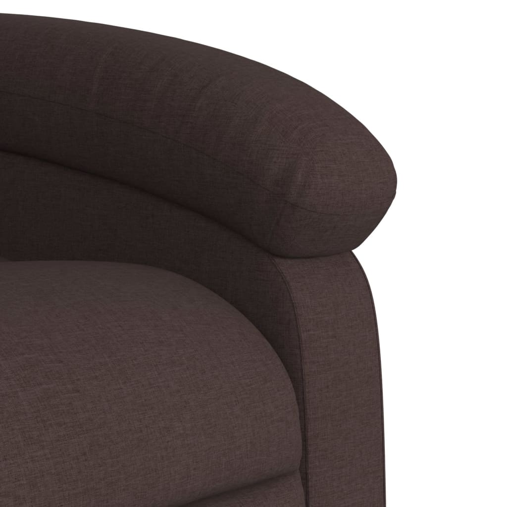 Fauteuil inclinable Marron foncé Tissu