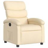 Fauteuil inclinable Crème Tissu