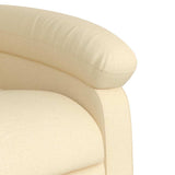 Fauteuil inclinable Crème Tissu
