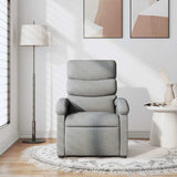 Fauteuil de massage inclinable Gris clair Tissu