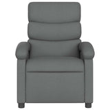 Fauteuil de massage inclinable Gris foncé Tissu
