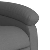 Fauteuil de massage inclinable Gris foncé Tissu