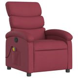Fauteuil de massage inclinable Rouge bordeaux Tissu