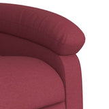 Fauteuil de massage inclinable Rouge bordeaux Tissu