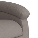 Fauteuil de massage inclinable Taupe Tissu