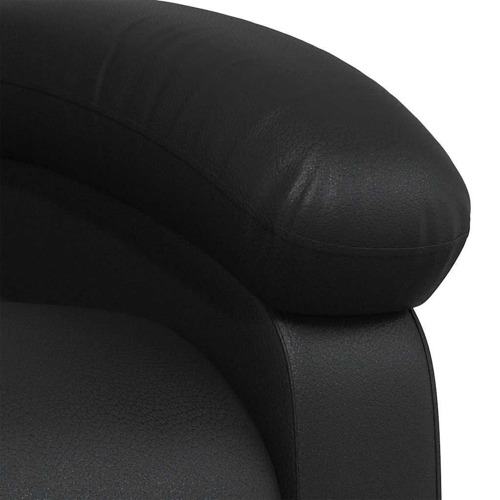 Fauteuil inclinable Noir Similicuir