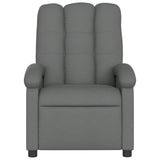 Fauteuil inclinable en tissu gris foncé