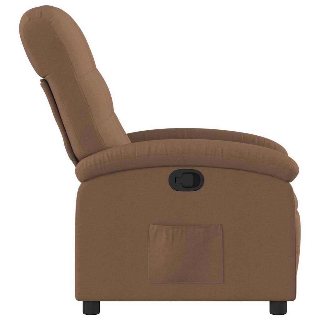Fauteuil inclinable Marron Tissu