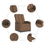 Fauteuil inclinable Marron Tissu