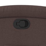 Fauteuil inclinable Marron foncé Tissu