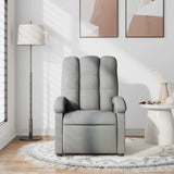 Fauteuil de massage inclinable Gris clair Tissu