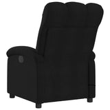 Fauteuil de massage inclinable Noir Tissu