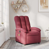 Fauteuil de massage inclinable Rouge bordeaux Tissu