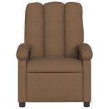 Fauteuil de massage inclinable Marron Tissu