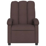 Fauteuil de massage inclinable Marron foncé Tissu
