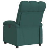 Fauteuil de massage inclinable Vert foncé Tissu