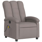 Fauteuil de massage inclinable Taupe Tissu