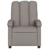 Fauteuil de massage inclinable Taupe Tissu