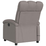 Fauteuil de massage inclinable Taupe Tissu