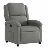 Fauteuil inclinable en tissu gris foncé