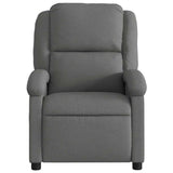 Fauteuil inclinable en tissu gris foncé