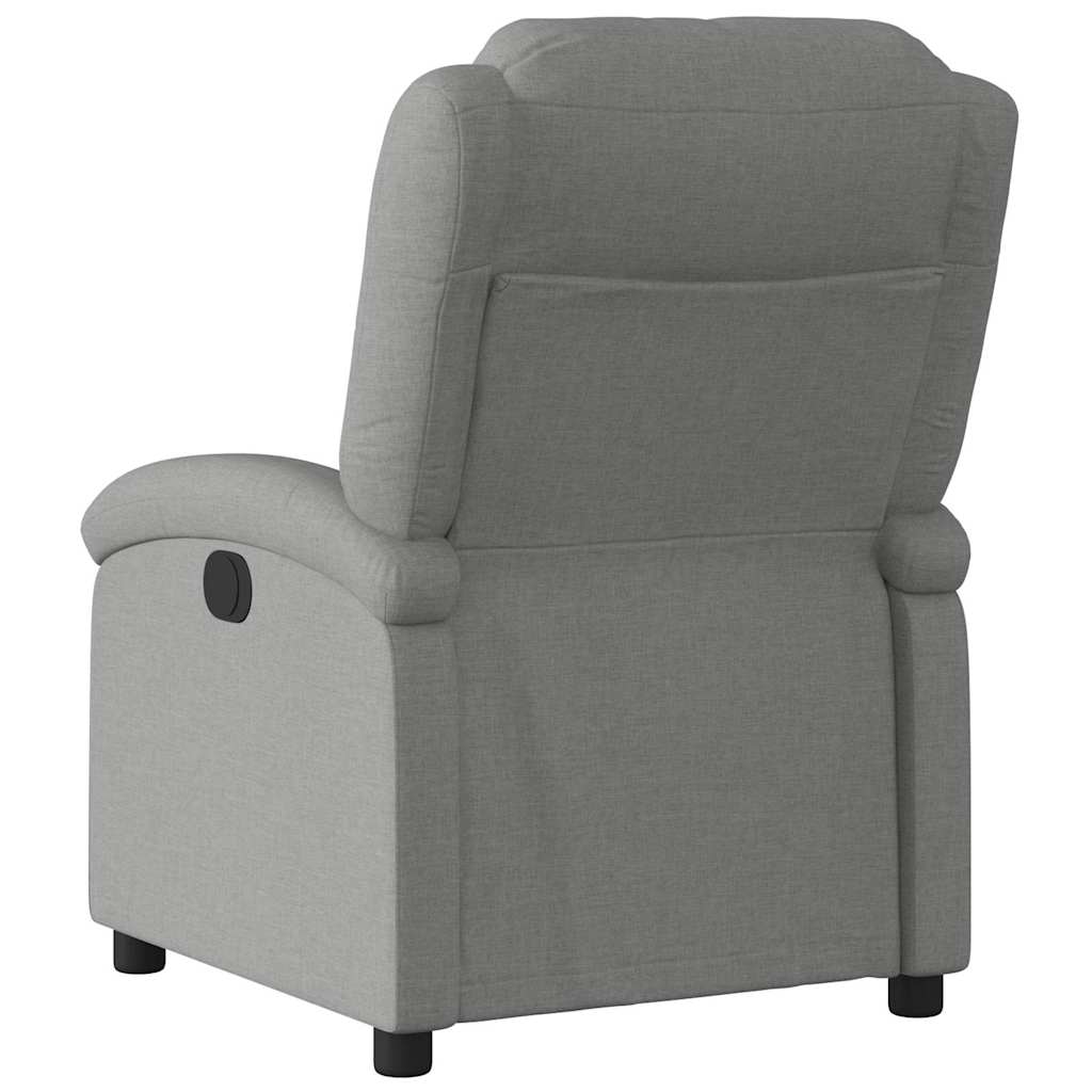 Fauteuil inclinable en tissu gris foncé