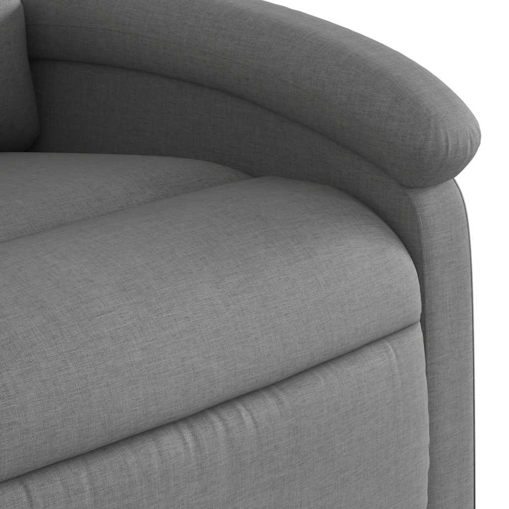Fauteuil inclinable en tissu gris foncé