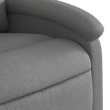 Fauteuil inclinable en tissu gris foncé
