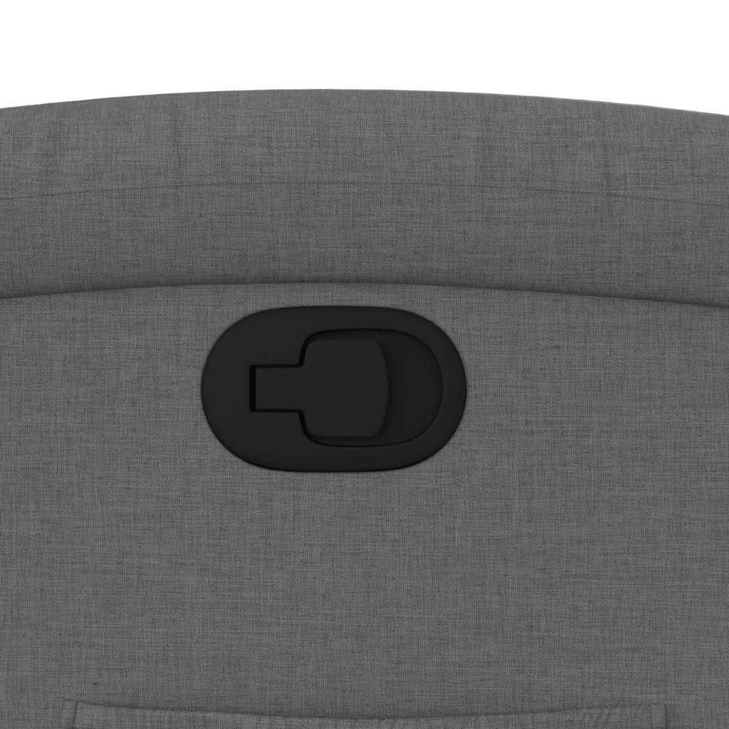 Fauteuil inclinable en tissu gris foncé