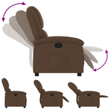 Fauteuil inclinable Marron Tissu