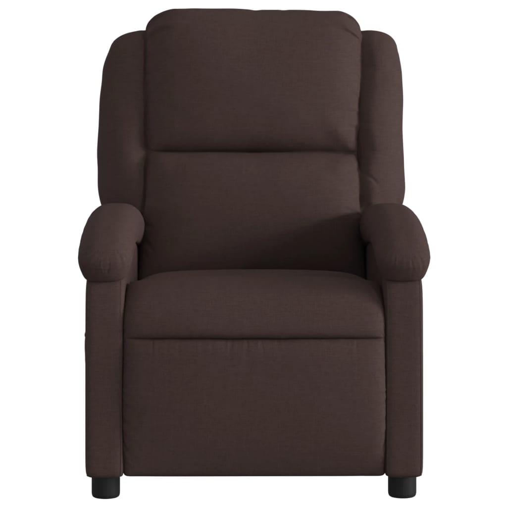Fauteuil inclinable Marron foncé Tissu