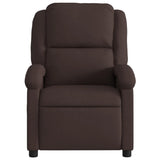 Fauteuil inclinable Marron foncé Tissu