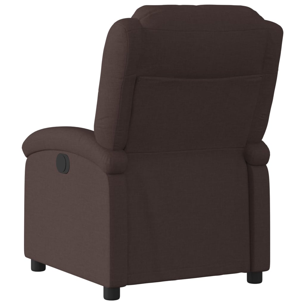 Fauteuil inclinable Marron foncé Tissu