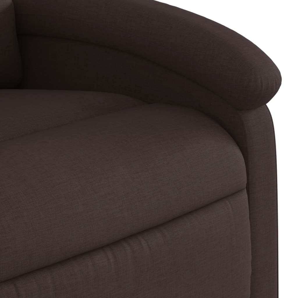 Fauteuil inclinable Marron foncé Tissu
