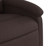 Fauteuil inclinable Marron foncé Tissu
