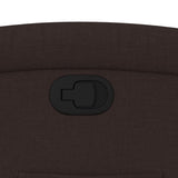 Fauteuil inclinable Marron foncé Tissu
