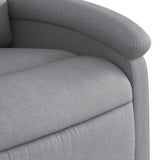Fauteuil de massage inclinable Gris clair Tissu
