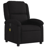 Fauteuil de massage inclinable Noir Tissu