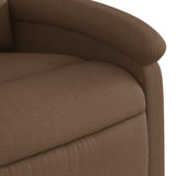 Fauteuil de massage inclinable Marron Tissu