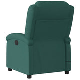 Fauteuil de massage inclinable Vert foncé Tissu