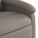 Fauteuil de massage inclinable Taupe Tissu